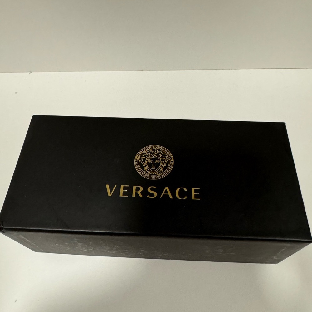 Versace Gold Rectangular Sunglasses - image 2